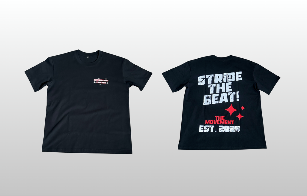EXCLUSIVE STRIDE THE BEAT DROP SHOULDER T-SHIRT